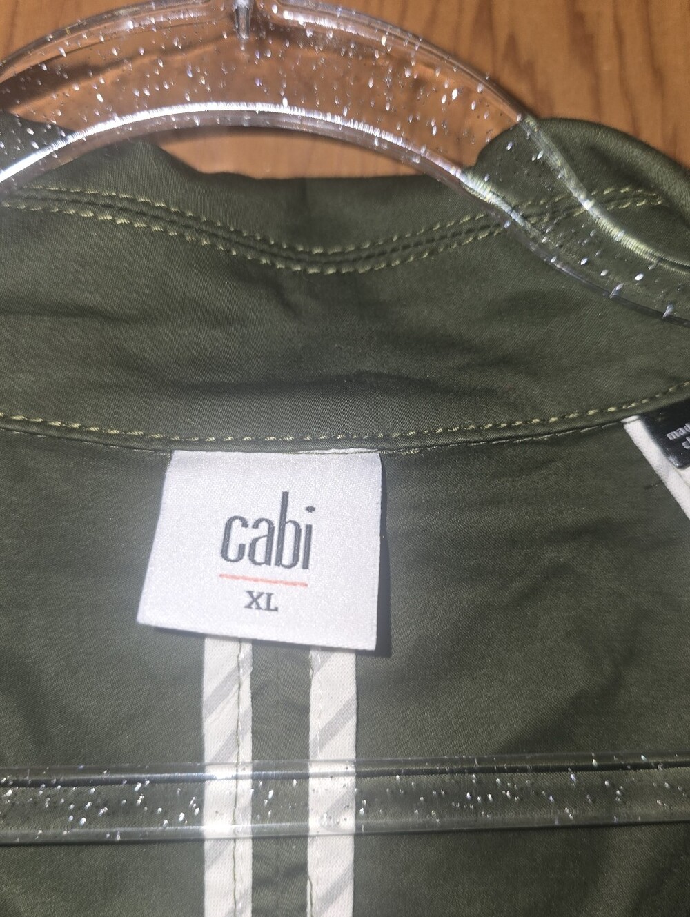 New no tags Cabi XL olive green pocketed coat - Picture 5 of 10